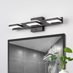 mirrea 20" LED Black Vanity Light 3000K/4000K/5000K CCT Adjustable 3 Light Bathroom Light Fixture Over Mirror