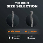 drain snake 3.0 [50 FT] - extremely long - Ideal plumbing snake for heavy & deep blockages - The drain auger for real do-it-yourselfers! (50 FT - 3/8 inch)