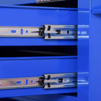 Tool Chest Heavy Duty Cart Steel Rolling Tool Box 5 Drawer Cart (TZ35 Blue)