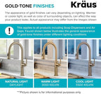 KRAUS Bolden 2-in-1 Commercial Style Pull Down Single Handle Water Filter Kitchen Faucet for Reverse Osmosis or Water Filtration System in Spot-Free Antique Champagne Bronze, KFF-1610SFACB