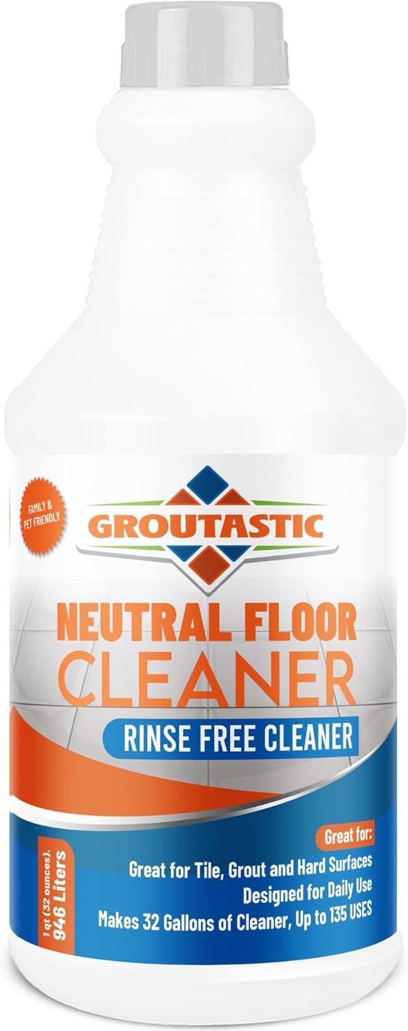 PH-Neutral Daily Floor Cleaner - Mop Your Tile, Grout and Stone Floors, Concentrated Cleaning Formula, Safe for All Floors. Ceramic, Porcelain, Laminate, Wood, Kitchens, Bathrooms 32 oz