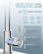 Kitchen Faucet with LED Light, Chrome Faucet with Soap Dispenser, Faucet for Kitchen Sink, Single Handle Stainless Steel Kitchen Sink Faucets with Pull Down Sprayer, Camper Farmhouse RV