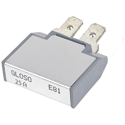 GLOSO E81 Long ATC Terminal (w/dimple) Circuit Breaker, T1 Auto Reset (25A)