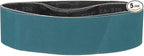 4 x 36 Inch Sanding Belt, 5 Pcs 320 Grit Zirconia Knife Sharpener Belts Work Sharpening for Belt Sander Knife Carving Tool Metal Working