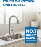 WEWE Kitchen Faucets with Pull Down Sprayer, Stainless Steel Single Handle 1 Hole for Family Kitchen Commercial Camper Laundry Rv Bar, Oil Rubbed Bronze