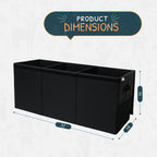 Extra Large Toy Storage Organizer with Lid - Sturdy, Collapsible Toy Chest Storage Box Design - Toys Bin with Dividers for Kids, Nursery, Bedroom, Playroom 37"x16"x14"