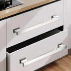 COTYKILEY 6 Pack 10 Inch(256mm) Brushed Satin Nickel Cabinet Handles Kitchen Cabinet Pulls Cabinet Door Handles Kitchen Cabinet Hardware