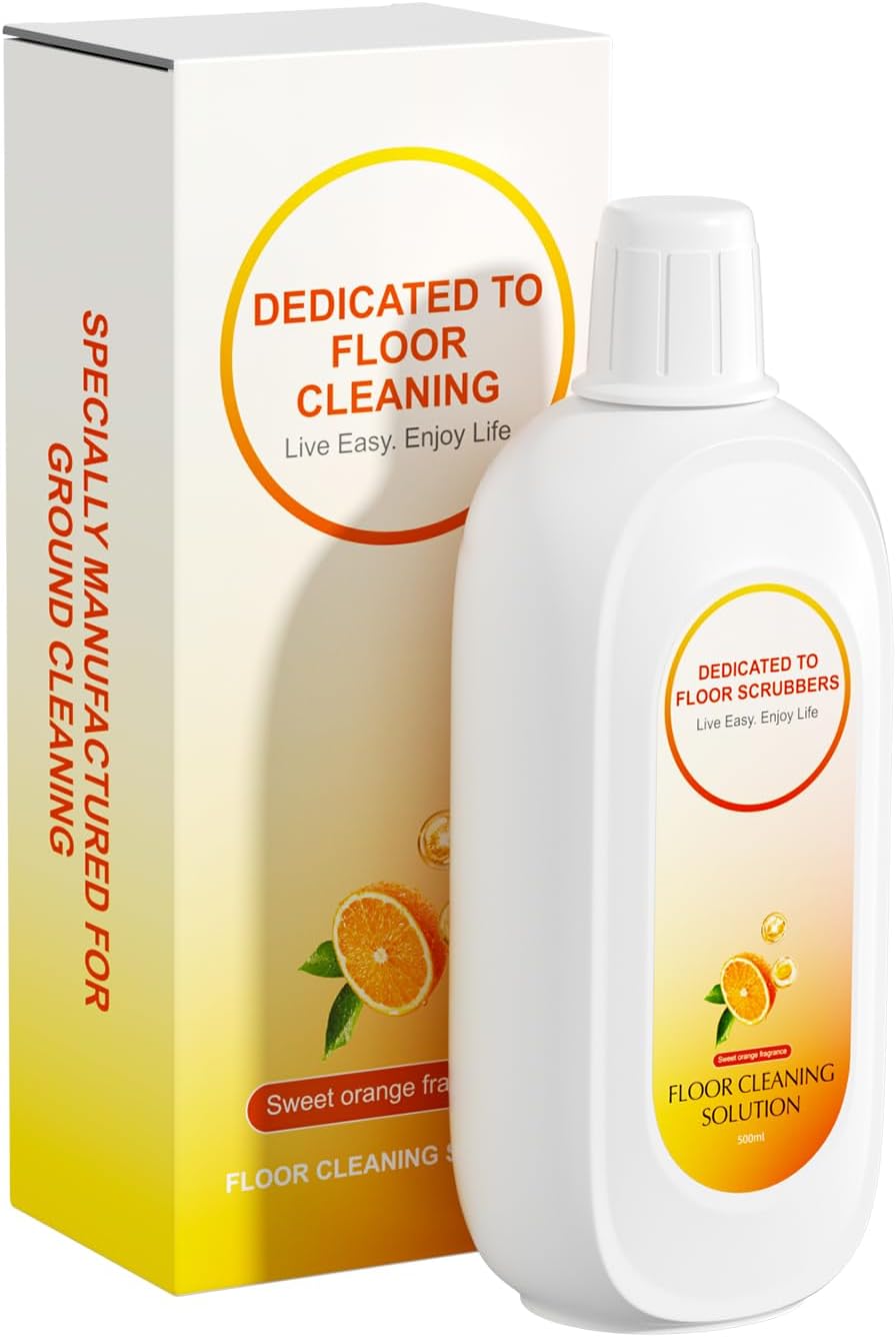 Floor Cleaning Solution Compatible With Tineco, Deep Cleans for Multiple Hard Floors, Suitable With All Robot Vacuums with Mopping and Cordless Wet/Dry Vacuum Mop (Sweet Orange 1 Bottle)