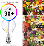 Energetic Dimmable LED Filament Light Bulbs Clear, 8W, 60 Watt Equivalent, Daylight 5000K, Classic Clear Glass, A19 LED Edison Bulb, 12 Pack