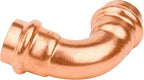 WHK 12 Pack Propress 1/2" x 1/2" Copper Press Fittings Pro press 90 Degree Elbow Press Adapter Fittings Coupling for Copper Pipe Connection(Copper,Lead-Free)