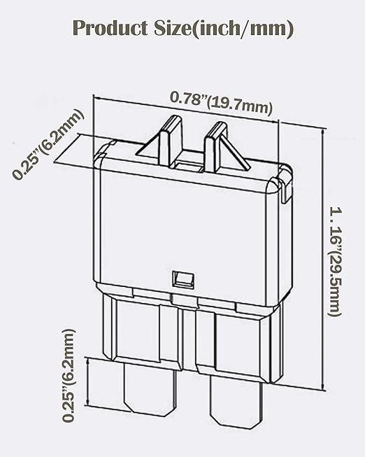 Automotive Resettable Standard 7.5A Fuse ATO Manual Reset Blade Fuses Circuit Breaker for Boat Truck SUV Car Motorcycle DC 32V - ATC 7.5amp Assortment Kit