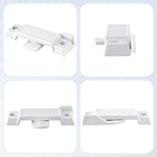 Saillong Replacement Sash Lock Compatible with Prime-line F 2590 for Vertical & Horizontal Sliding Windows, 2-1/4” Mounting Hole Centers, Broken Sash Locks for Additional Home Security (White,3 Pack)