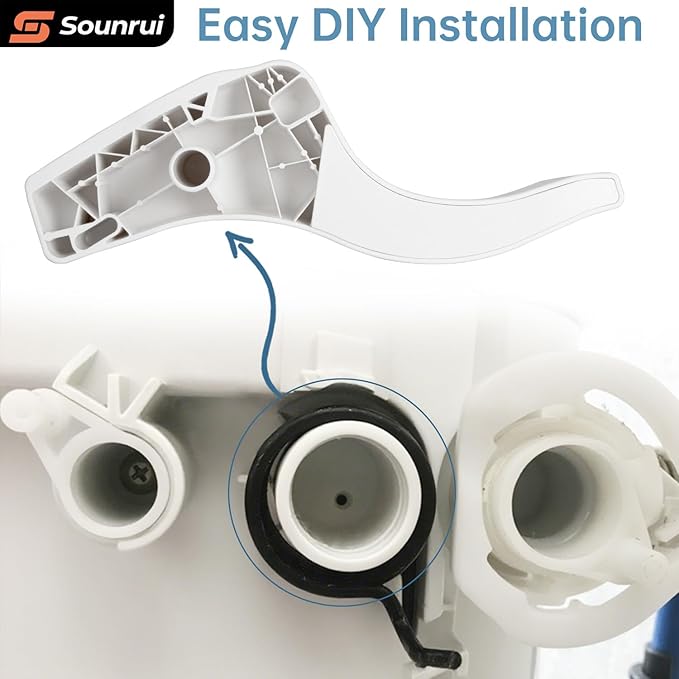 RV Toilet Foot Flush Pedal for Thetford High Profile Model Aqua-Magic Style II & Residence – OEM 42067 Replacement with Closet Flange, Hands-Free Kick Lever Assembly