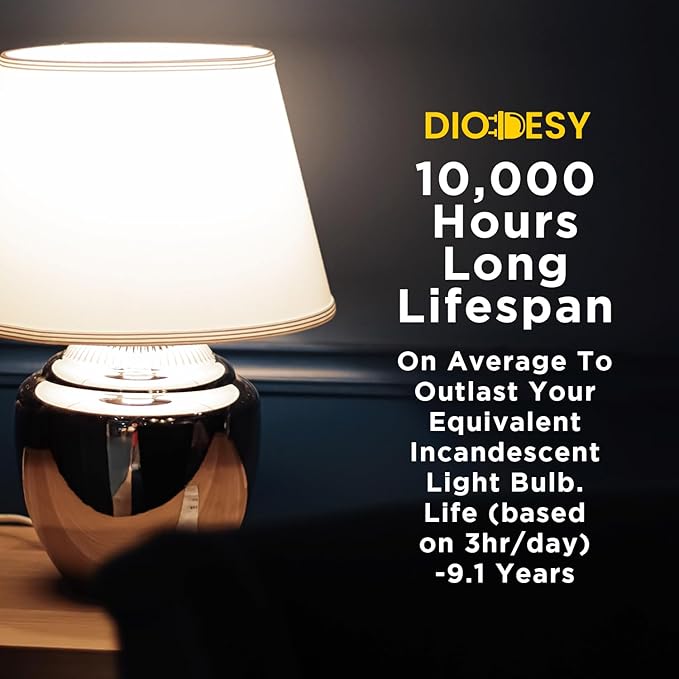 Diodesy- FML27/30K/2PK Fluorescent 27W 3000K Warm White Quad Tube FML CFL Plugin Light Bulbs, 4-Pin GX10Q-4 Base, 3000K-Warm White 2 Pack