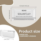 10 Pack White Seal Putty, Waterproof Duct Sealant Clay, Moldable Repair Sealing Mastic for Drain, Wall & AC Pipe Holes Repair, Air & Water Leak Prevention，Duct Seal，Plumbers Putty，Easy to Use