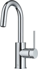 KRAUS Oletto Single Handle Kitchen Bar Faucet in Chrome Finish, KPF-2600CH