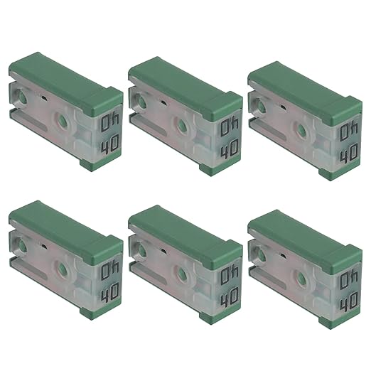 40A 32V Mini Slotted Automotive MCASE Shaped Cartridge Fuse Kit(Pack of 6pcs,40A)