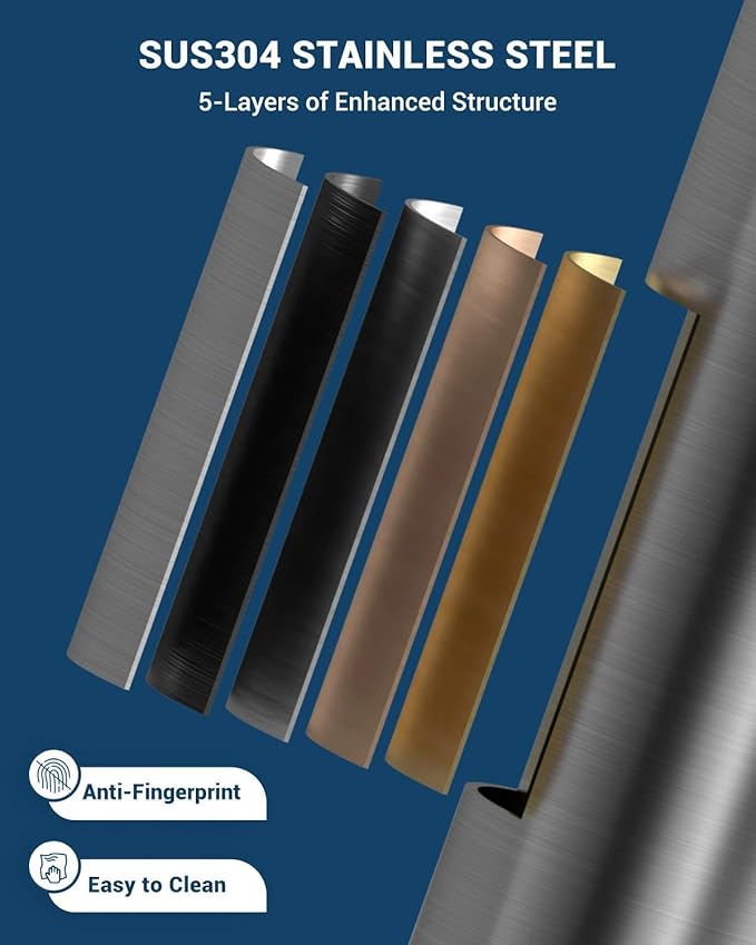 APPASO Kitchen Faucet with Soap Dispenser Brushed Nickel, Pull Down Commercial Single Handle High Arc Faucet for Sink, Stainless Steel Kitchen Faucet for Sink 2 or 4 Hole