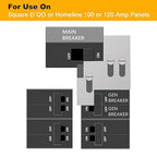 Generator Interlock Kit Compatible with Square D QO or Homeline 100 or 125 Amp Panels,3/4 to 7/8 to inches Spacing Between Main and Generator Breaker,Professional and Interlock Kit