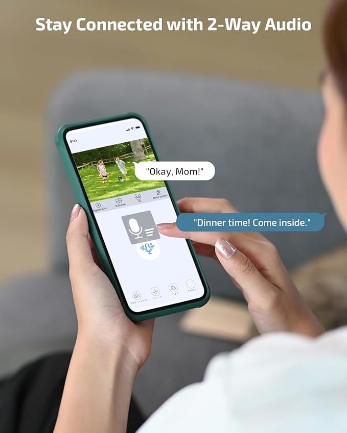 《2-Way Audio & Smart Auto Tracking》4K Outdoor Wired Security Camera System,360 Degrees Security PTZ IP Cameras,Surveillance Video Equipment, Surveillance DVR Kits