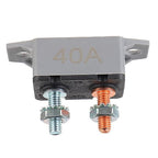 40A 12V-24V Automatic Reset Circuit Breaker with Cover Stud Bolt for Battery Chargers Trucks Car Engines and More(2pcs)