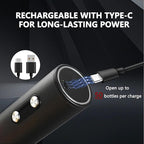 Electric Wine Opener Set – Rechargeable Wine Bottle Opener Kit with Foil Cutter, Vacuum Stoppers, and Wine Pourer – Best Wine Gift Set, Fancy Wine Opener for Wine Lovers and Parties