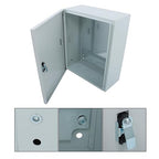 16 x 8 x 20 NEMA 4X Electrical Junction Box - Premium Steel Enclosure for Industrial Controls - Heavy Duty Outdoor Metal Cabinet with Dual-Key Lock - Fits Wiring, Connectors and Panels