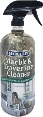 Marblelife InterCare Marble and Travertine, Natural Stone & Terrazzo Liquid Cleaner, Shower & Tile Surface Care, Floor, Walls & Countertop Cleaner and Degreaser, 32 oz