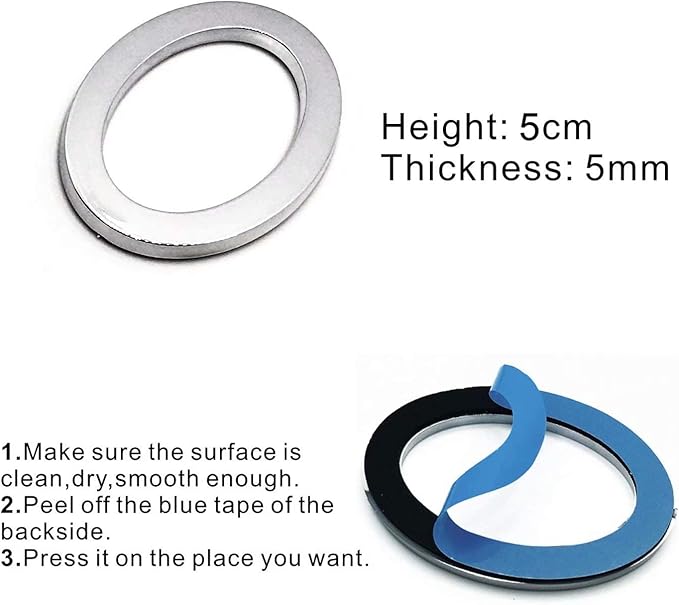 Diggoo 10 Pack Mailbox Numbers 0-9, 2 Inch High, Door Address Numbers Stickers for Apartment, House, Room, Office, Cars, Trucks, Silver Plating Process Number Sign