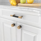 Amerdeco 10 Pack Champagne Bronze Knurled Cabinet Pulls 3 Inch Center to Center Kitchen Cabinet Handles for Drawer Dresser, Cupboard and Wardrobe ZH0040