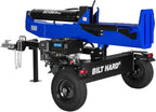 BILT HARD 35-Ton Horizontal/Vertical Gas Powered Hydraulic Full Beam Log Splitter with 301cc OHV Engine, 2" Ball Coupler, 16" DOT Tires, 2 Stage Gear Pump, Firewood Splitting Wood Machine, Auto Return