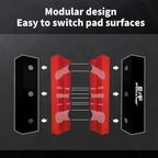 S&F STEAD & FAST Soft Jaws for Bench Vise 4.5 inch, 2 pairs, Strongly Magnetic Vise Jaw Pads, TPU, Multi-Groove and Textured Inserts, for Clamping Woodworking Metal Plastics