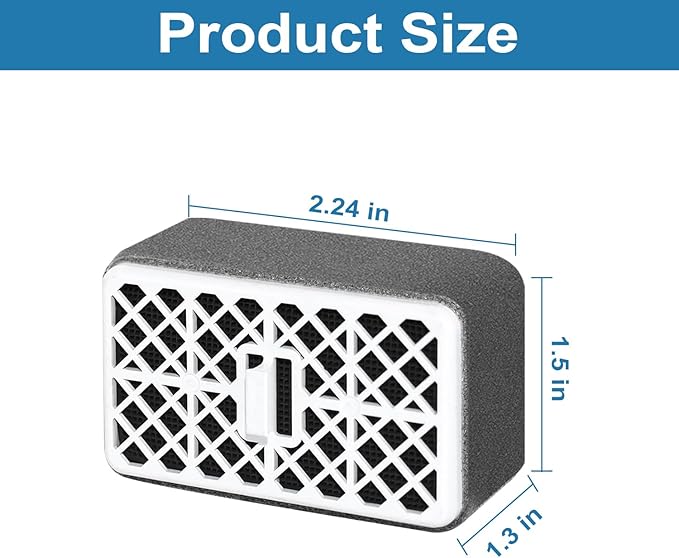Deodorizer Filter for Toto THU6474-01/THU6474#01 THU6072, For Washlet S550E C5 C2 SW3074 SW3054T40 SW3056T40, Bathroom Toilet Carbon Air Filter, Deodorizing Cartridge Parts (4 Pack)