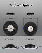 Adetu Recessed Lighting 6 inch, 360°+90° Adjustable Directional 6 inch 5CCT Gimbal Black Led Recessed Lighting, 2700K-5000K Dimmable Retrofit Eyeball Can Recessed Lights with Jbox, ET（Black-12 Pack）