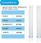24W PL24-C Fluorescent Light Bulb Replacement for OttLite B24553 T40J34,Tpye C,PL-L 24W Fluorescent Light Bulbs,5500K Bright Natural Daylight,1300lm,2G11 Base - 2Pack