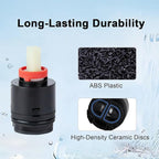 Shower Cartridge Replacement for Tub/Shower Faucet Mixer Valve and Ceramic Single Lever Valve Compatible with SRSUNRISE 3.07" H X 1.57" W Replace#: N40HKC
