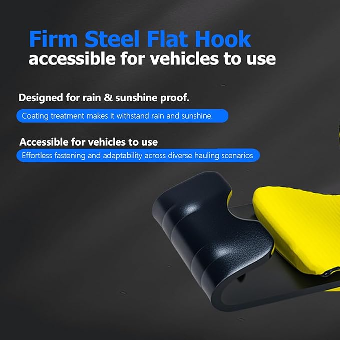 Cargo Straps for Trucks, 4 Inch x 30FT Truck Strap for Flatbed Trailer, Heavy Duty Tie Down w/Flat Hooks WLL# 5400lbs, Tie Down Winch Strap Flatbed Trailer (10 Pack)