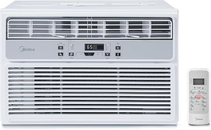 Midea 12,000 BTU EasyCool Window Air Conditioner, Dehumidifier and Fan - Cool, Circulate and Dehumidify up to 550 Sq. Ft., Reusable Filter, Remote Control