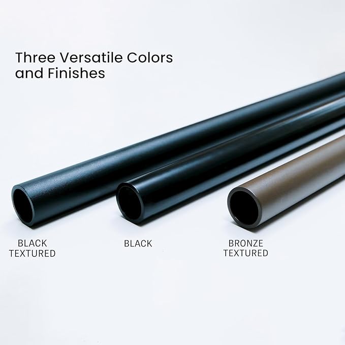 Meranti Aluminum Handrail for Indoor or Outdoor Steps and Stairs – Hand Rails for Elderly – DIY Complete Stair Railing Kit (AHR, Black, 8' Length)