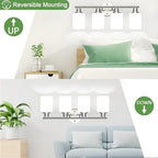 4-Light Bathroom Light Fixtures, Brushed Nickel Modern Vanity Lights with Milky White Frosted Glass Shades, Bathroom Wall Lamp for Mirror Kitchen Living Room