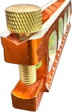 Swanson Tool Co TL041M 6 Inch Savage Magnetic Billet Torpedo Level with Brass Pipe Clamp, 6 Inches and 15 Centimeters Orange