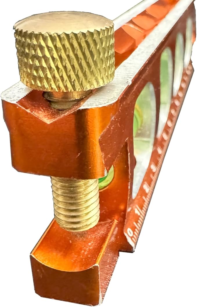 Swanson Tool Co TL041M 6 Inch Savage Magnetic Billet Torpedo Level with Brass Pipe Clamp, 6 Inches and 15 Centimeters Orange