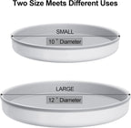 JOYMOOP Microfiber Cleaning Cloth, 5 PCS Kitchen Towels(10" x 10"), Absorbent Streak Free Lint Cleaning Cloths, Reusable and Washable Dish Rags with 12" and 10" Lazy Susan Organizer