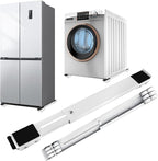 Heavy Duty Extendable Appliance Rollers Mobile Washing Machine Base,Furniture Dolly Mobile Roller,Fridge Stand Moving Cart Appliance Wheels for Washing Machines,Dryers, Refrigerators (White)