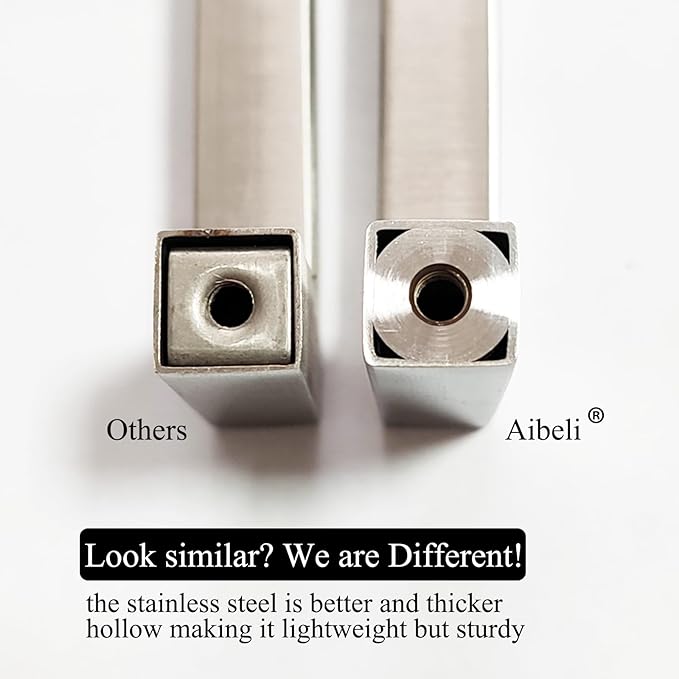 10 Pack Brushed Nickel Cabinet Pulls 3 3/4 Inch Hole Center Square Cabinet Pulls Drawer Handles Cupboard Handles Modern Stainless Steel Kitchen Cabinet Hardware