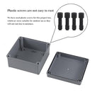4 Pack Junction Box-6" x 6" x 3" IP65 ABS Plastic Dustproof Waterproof Electrical Box Project Junction Conduit Box for Electrical Outdoor Enclosure
