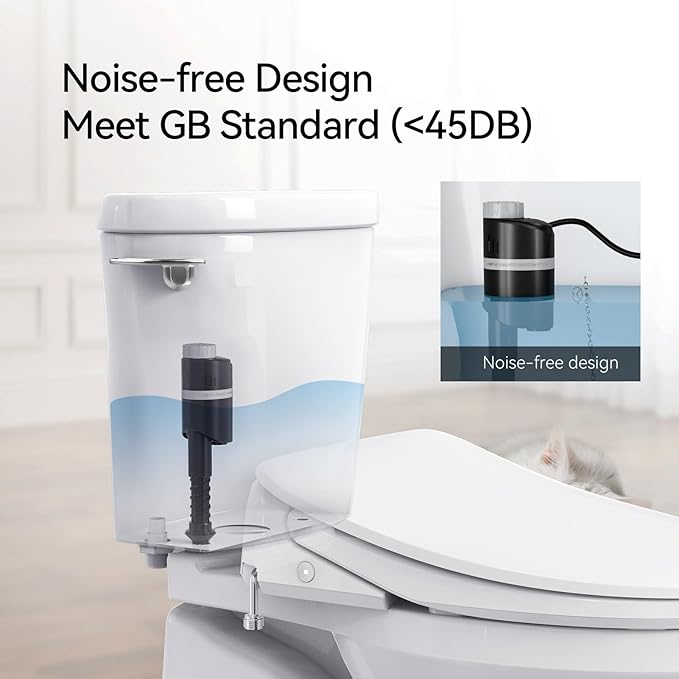 R&T A1350 Quiet Toilet Fill Valve Toilet Universal Tank Parts Replacement, Water Saving Toilet Repair Kit