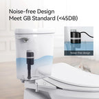 R&T A1350 Quiet Toilet Fill Valve Toilet Universal Tank Parts Replacement, Water Saving Toilet Repair Kit