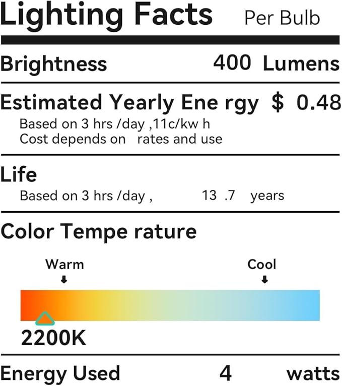 AMDTU LED Edison Bulbs 40 watt Dimmable, Straight Filament Vintage 4W E26 Bulb 40W Equivalent, Warm Yellow 2200K E26 Edison Bulb,T45 Amber Glass Tubular Light Bulbs, AC120V, 400LM, UL Listed, 4 Pack