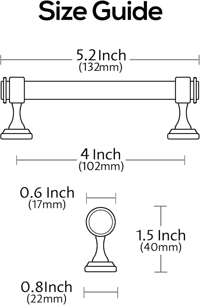 Alzassbg 15 Pack Brushed Satin Nickel Cabinet Pulls, 4 Inch(102mm) Hole Centers Cabinet Handles Kitchen Hardware Straight Bar for Cabinets and Drawer AL3082SN